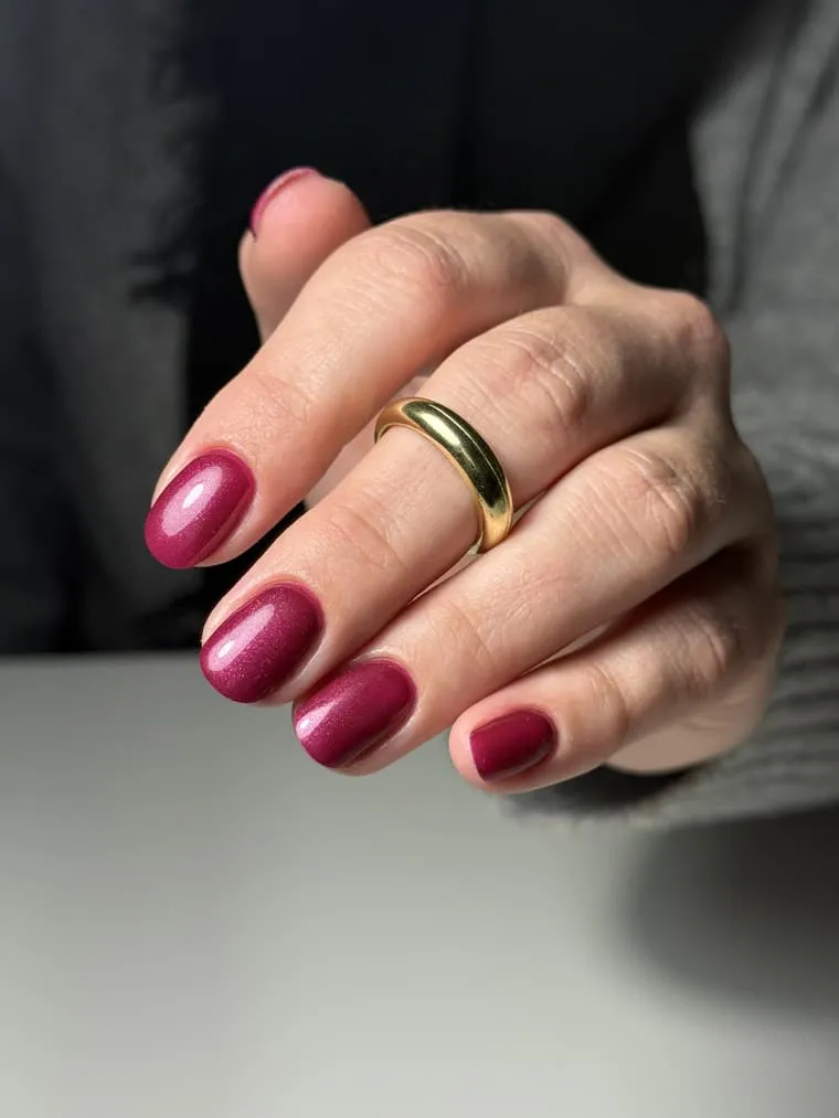 Pose gel framboise profond